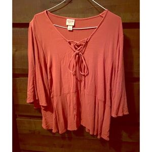 Peplum semi crop top